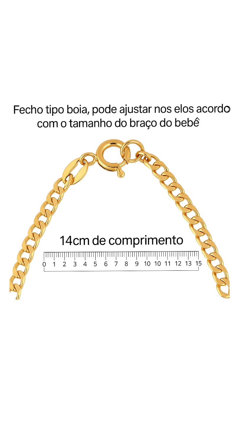 Pulseiras Encanto Dourado - Banhada a Ouro 18K