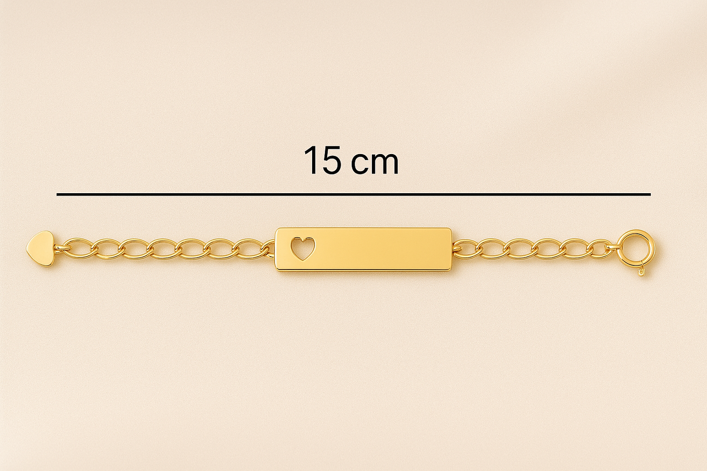 Pulseira Coração Vazado - Banhada a Ouro 18K