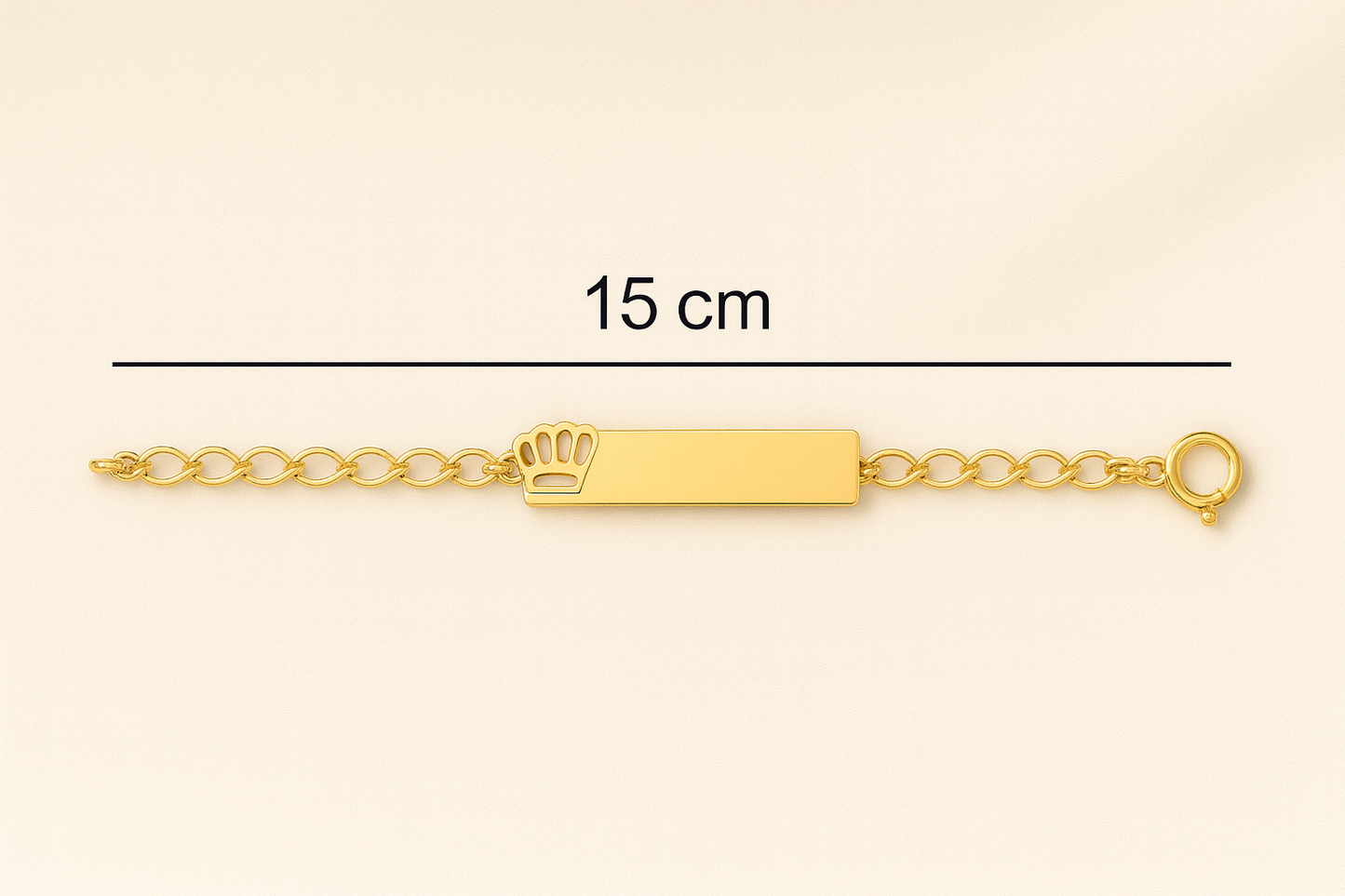 Pulseira Coroa Real - Banhada a Ouro 18K