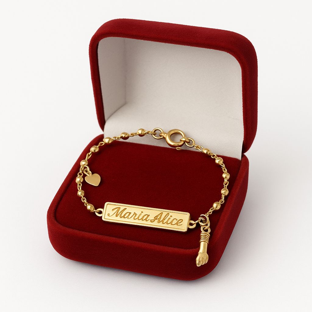 Pulseiras Encanto Dourado - Banhada a Ouro 18K