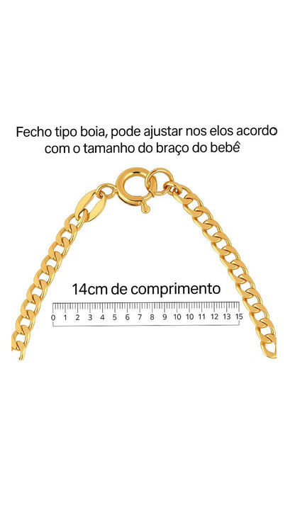 Pulseiras Encanto Dourado - Banhada a Ouro 18K