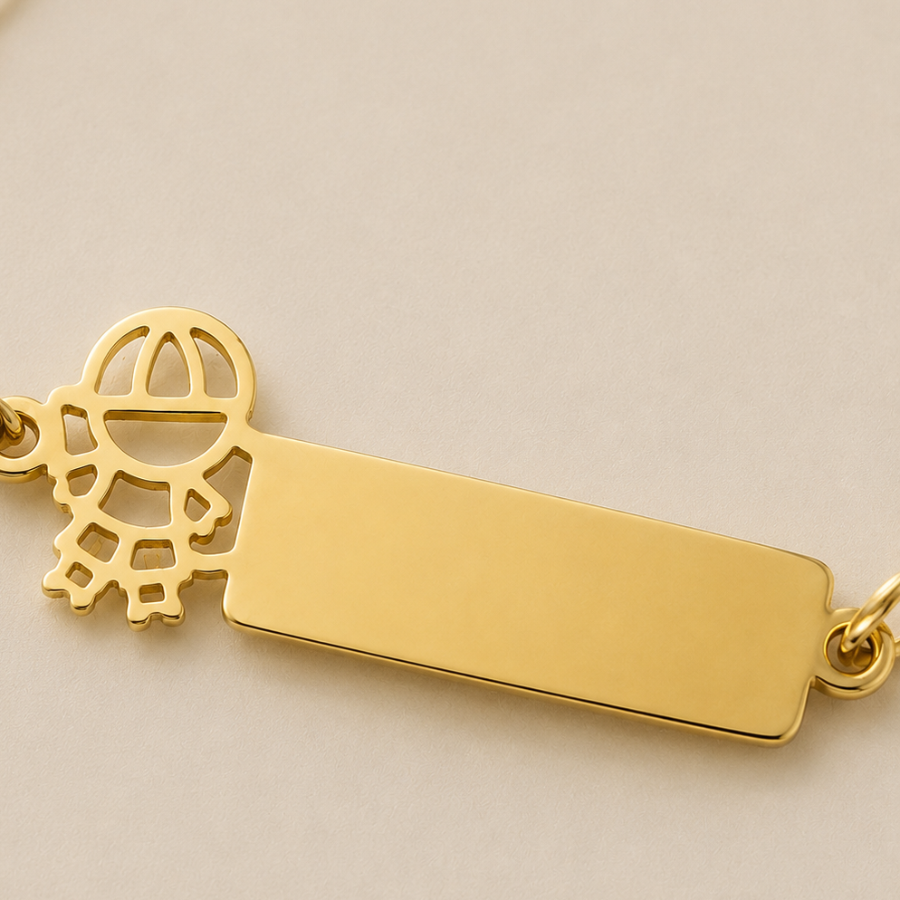 Pulseira Encanto do Príncipe - Banhada a Ouro 18K