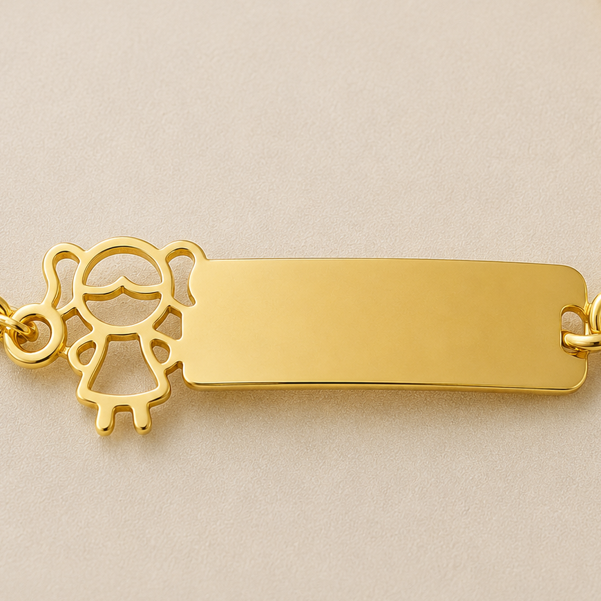 Pulseira Encanto da Princesa - Banhada a Ouro 18K