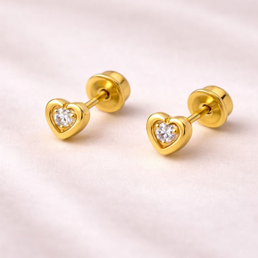 Brinco Coração de Ouro