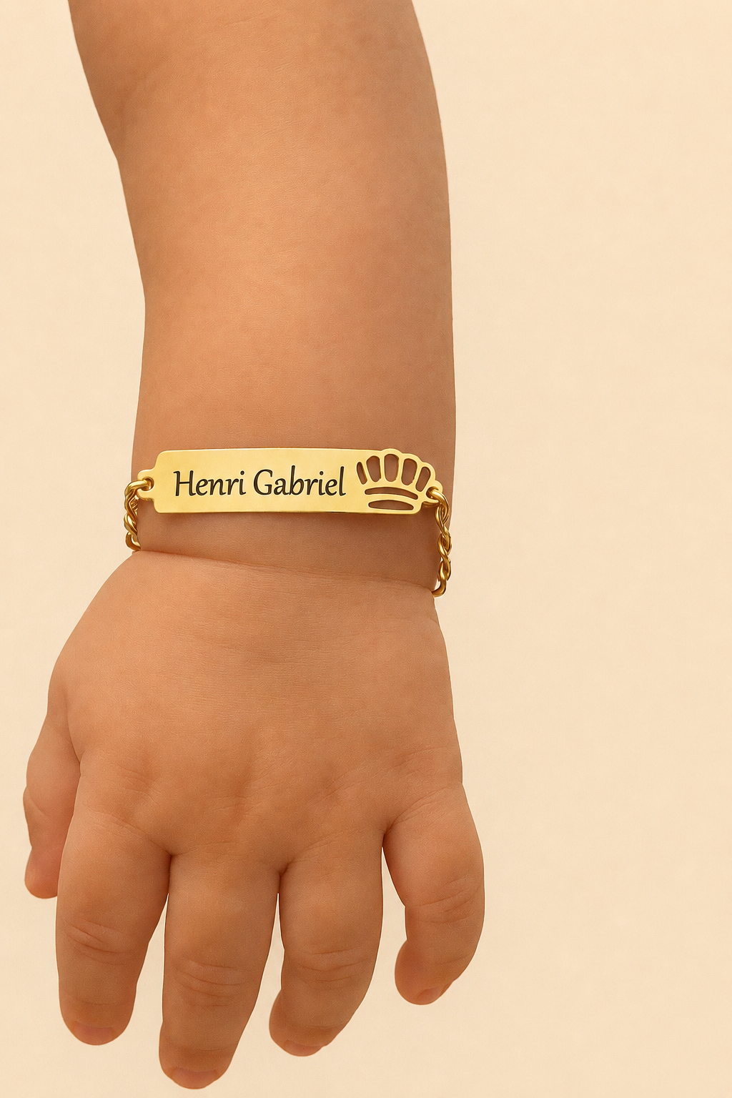 Pulseira Coroa Real - Banhada a Ouro 18K
