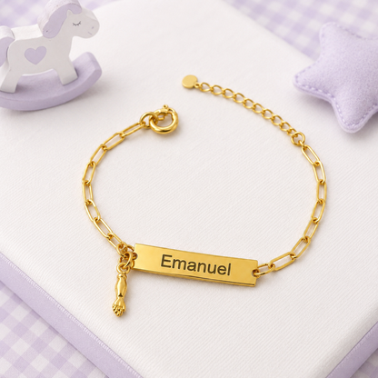 Pulseira com Figa - Banhada a Ouro 18K