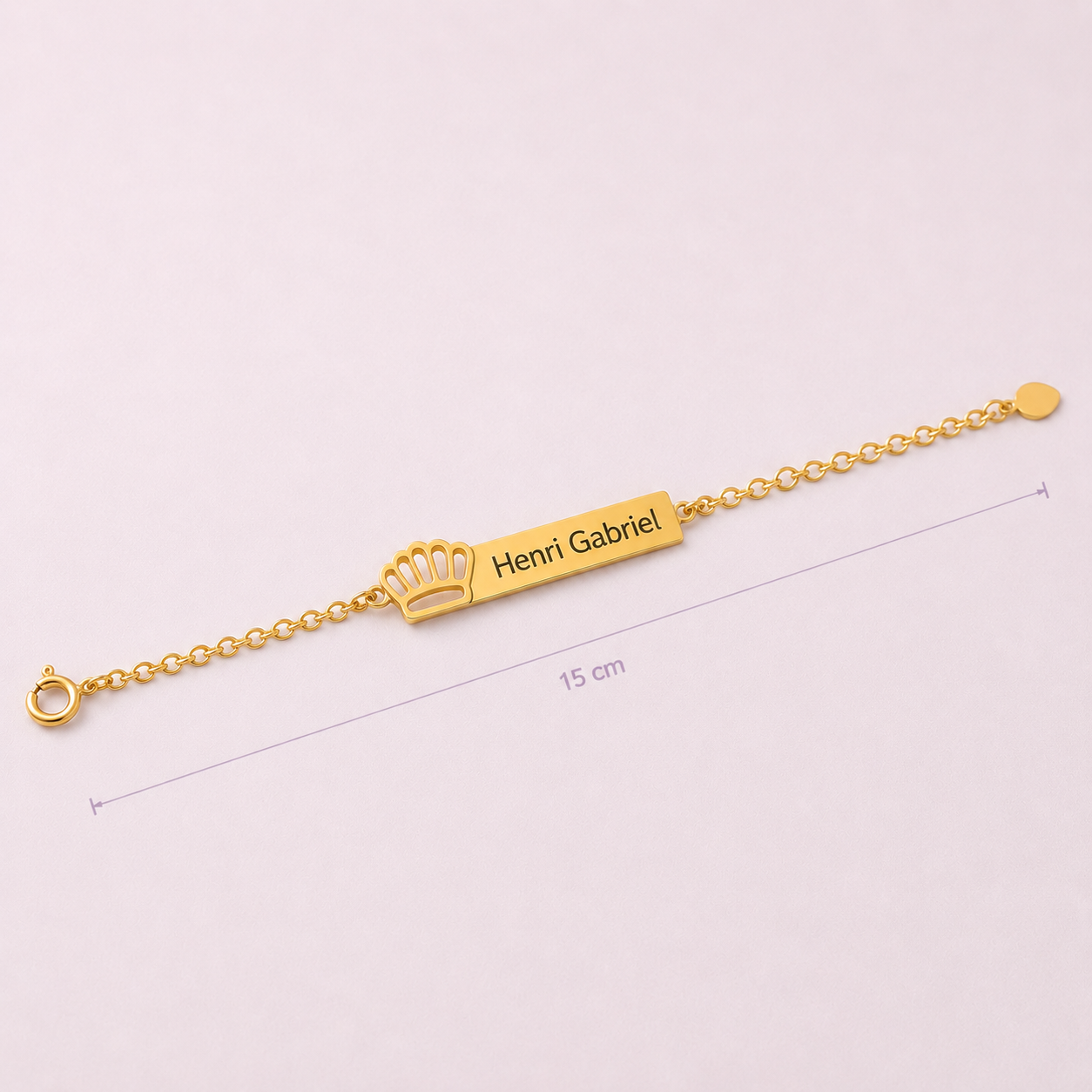 Pulseira Coroa Real - Banhada a Ouro 18K