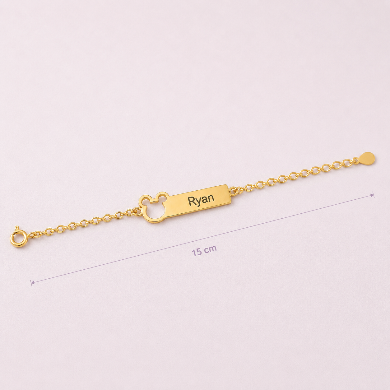 Pulseira Encanto do mickey  - Banhada a Ouro 18K