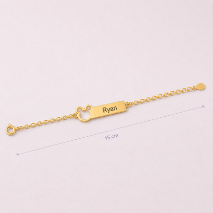 Pulseira Encanto do mickey  - Banhada a Ouro 18K