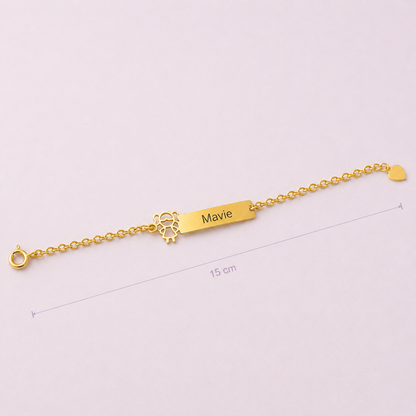 Pulseira Encanto da Princesa - Banhada a Ouro 18K