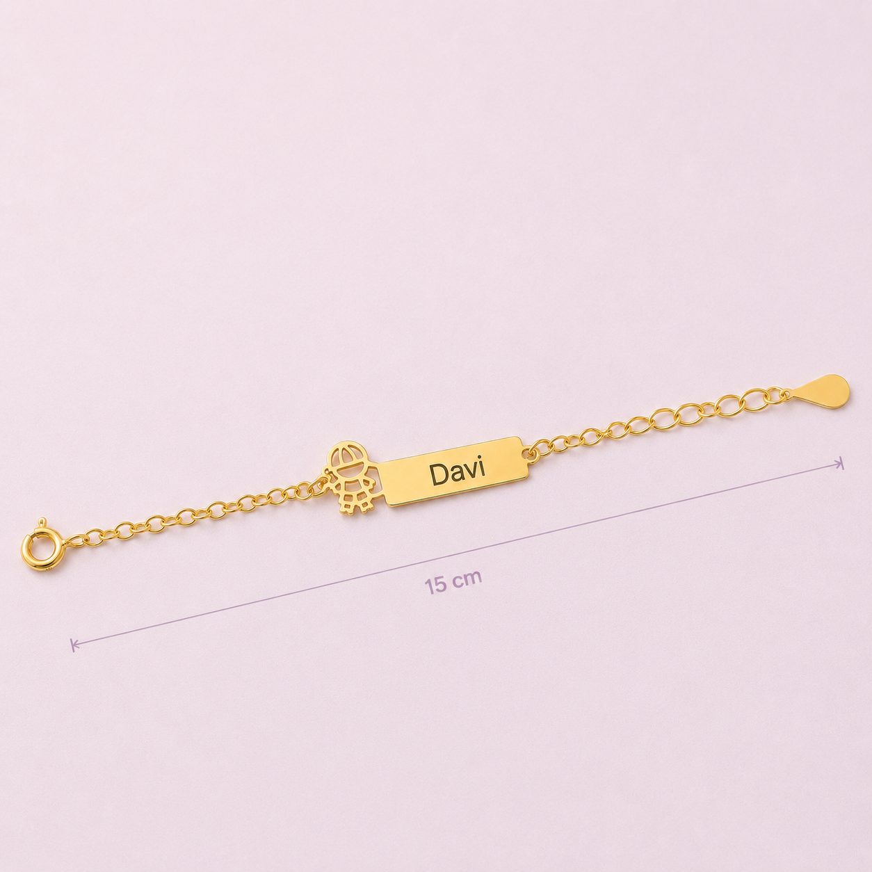 Pulseira Encanto do Príncipe - Banhada a Ouro 18K