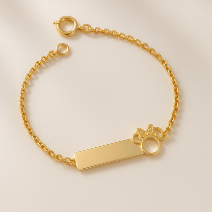 Pulseira Encanto da Minnie - Banhada a Ouro 18K