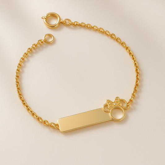 Pulseira Encanto da Minnie - Banhada a Ouro 18K